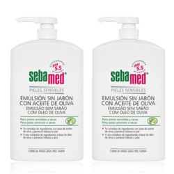 Sebamed Emulsion Sin Jabon con Aceite de Oliva Duplo 2x750ml
