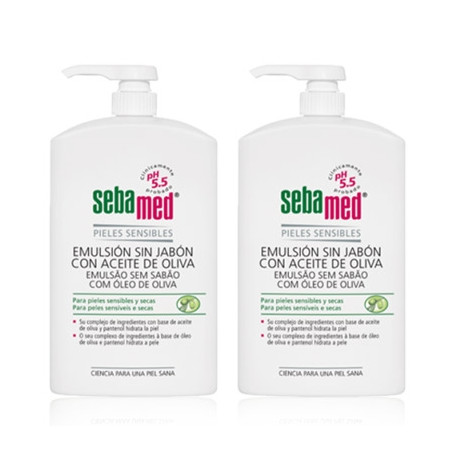 Sebamed Emulsion Sin Jabon con Aceite de Oliva Duplo 2x750ml
