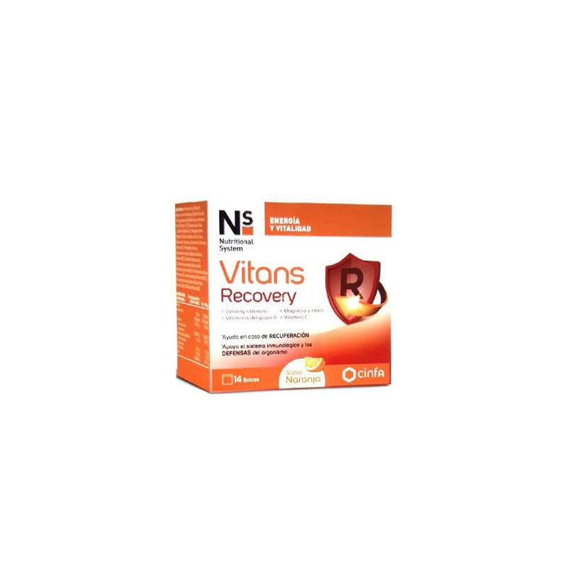 Nutritional System Vitans Recovery Sabor Naranja 14 Sobres