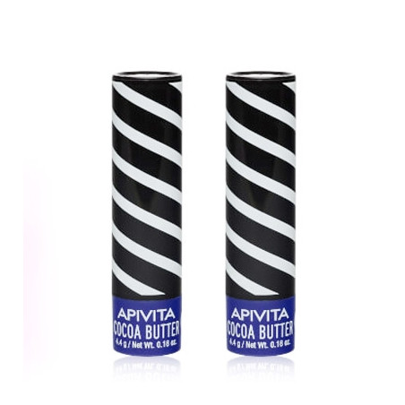 Apivita Lip Care Manteca de Cacao Labial Spf20 Duplo 2x4.4gr