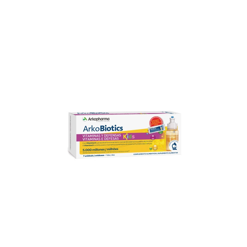 Arkobiotics Vitaminas y Defensas Kids 7 Unidosis