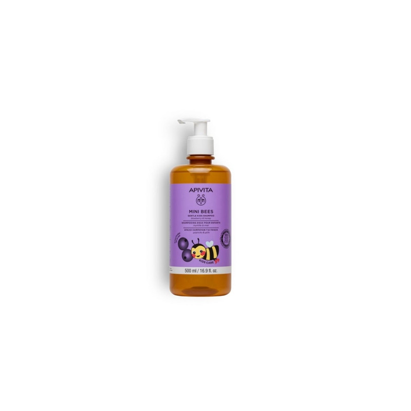 Apivita Mini Bees Champu Infantil Suave Arandano-Miel 500ml