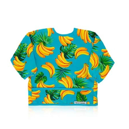 Twistshake Babero Manga Larga Platanos 6M+
