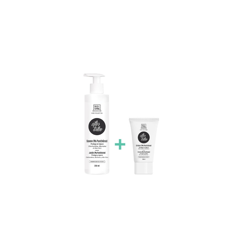 Soivre After Tattoo Jabon Panthenol 250ml + Crema 50ml