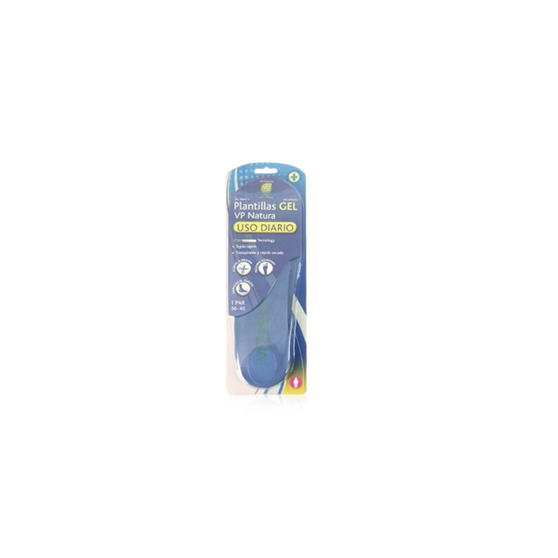 VP Natura Plantillas Gel Uso Diario Tallas 36-40