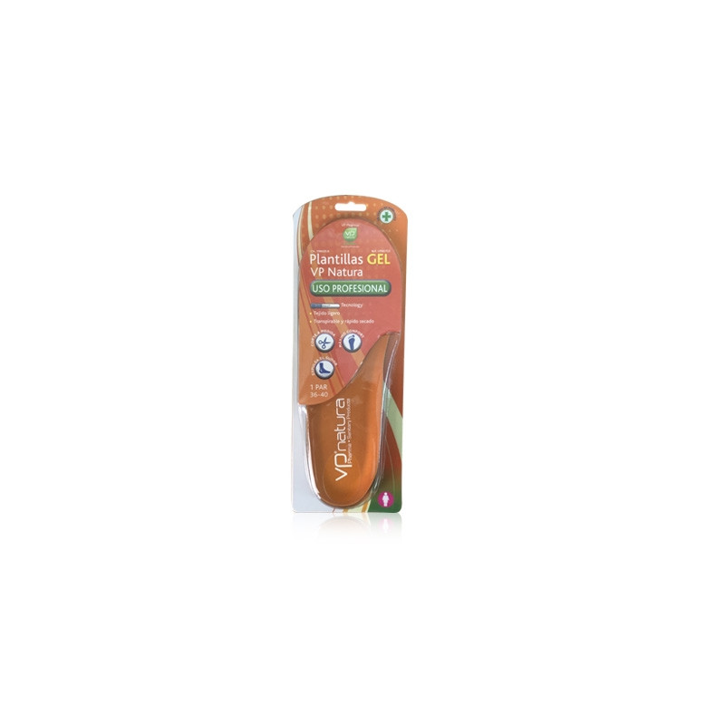 VP Natura Plantillas Gel Uso Profesional Tallas 36-40