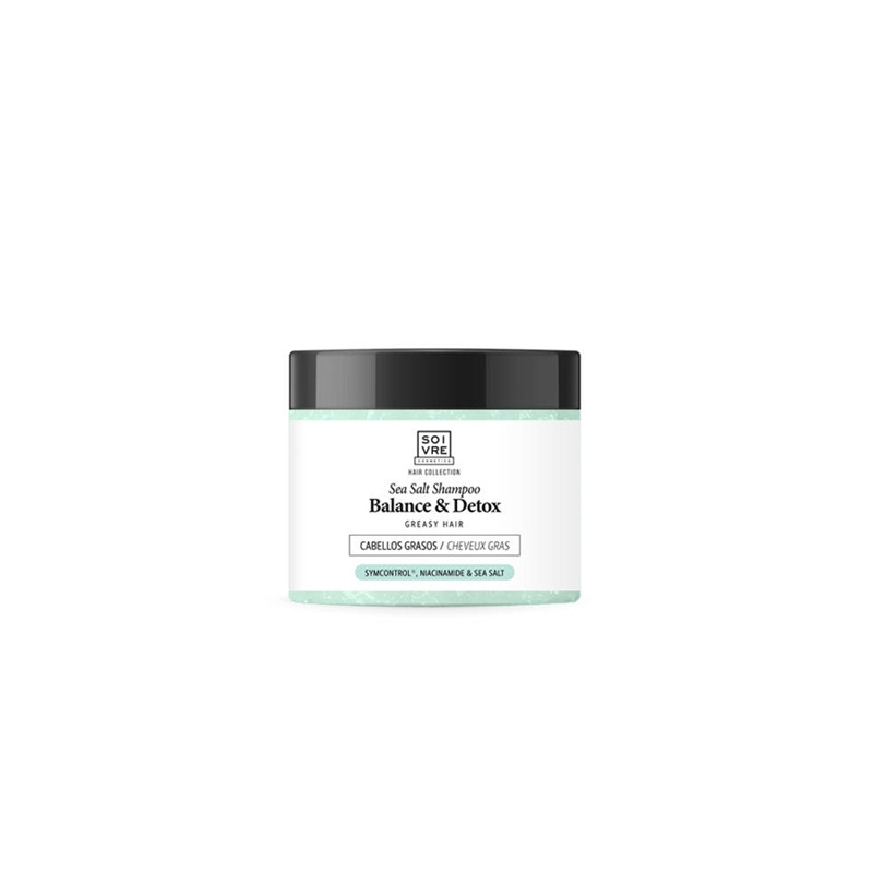 Soivre Champu de Sal Marina Balance y Detox Cabellos Grasos 350g