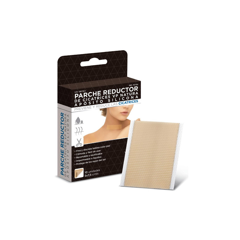 VP Natura Parche Reductor Cicatrices Silicona 5x7,5cm 10 Uds