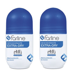 Farline Desodorante Extra-Dry 48h Roll-On Duplo 2x50ml