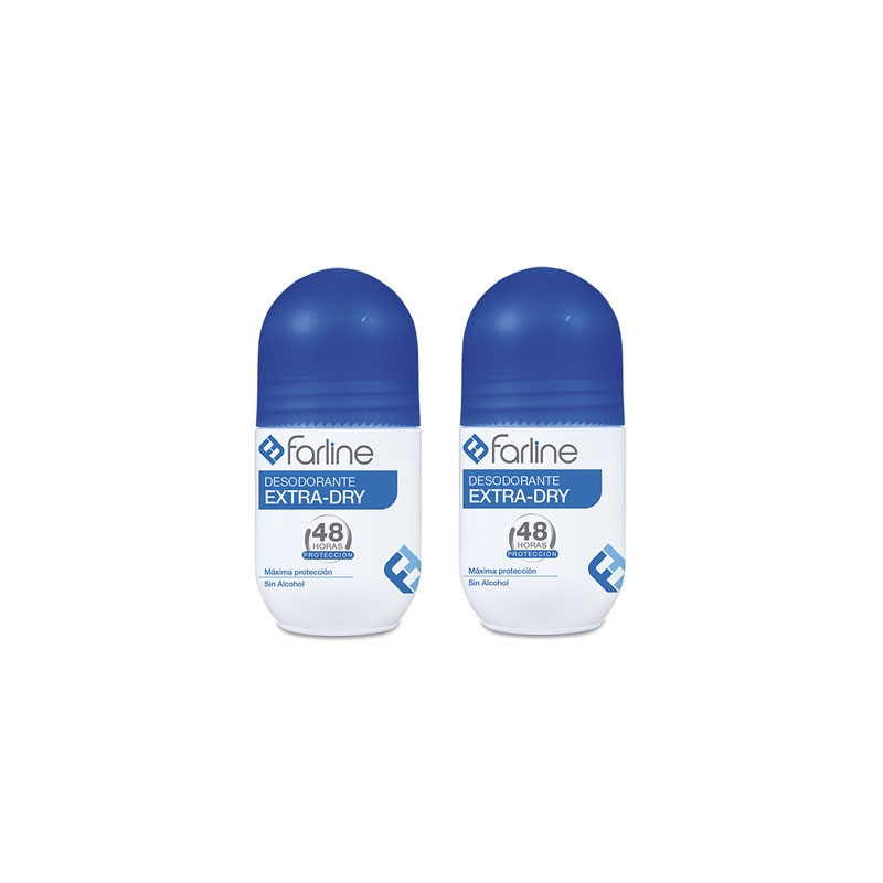 Farline Desodorante Extra-Dry 48h Roll-On Duplo 2x50ml