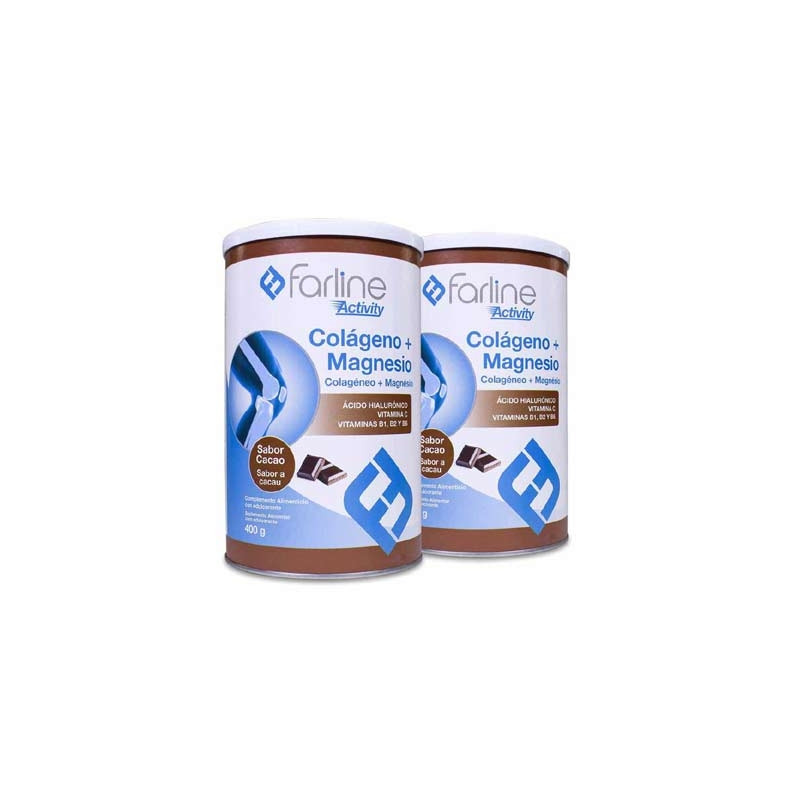 Farline Activity Colageno y Magnesio Sabor Chocolate Duplo 2x400g