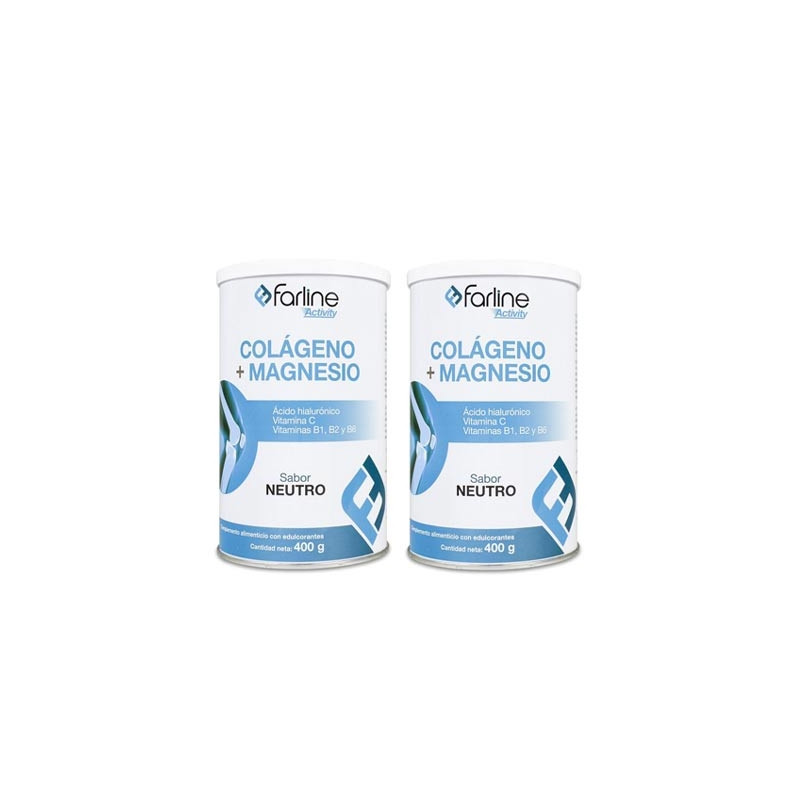 Farline Activity Colageno y Magnesio Sabor Neutro Duplo 2x400g