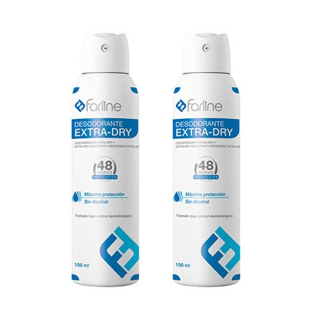 Farline Desodorante Extra-Dry 48h Spray Duplo 2x150ml