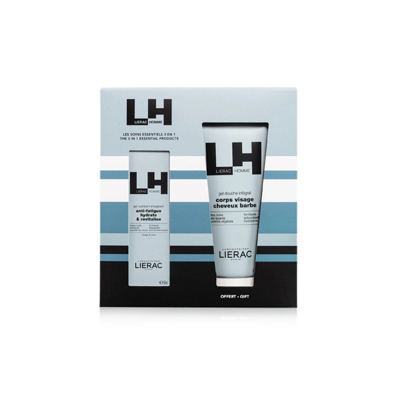 Lierac Homme Gel Hidratante Energizante 50ml + Gel Ducha 200ml