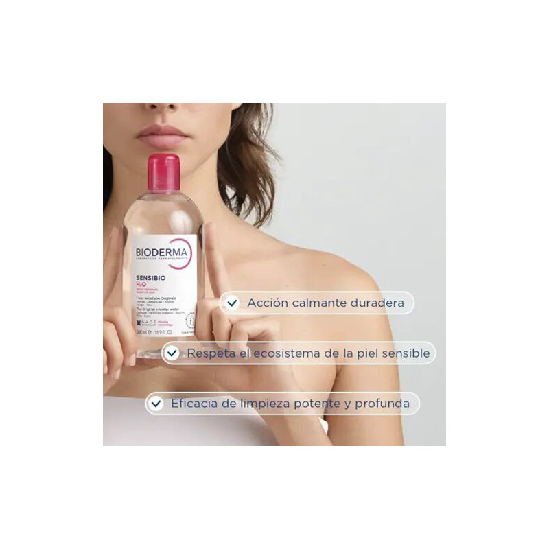 Bioderma Sensibio H2O Solucion Micelar P/Sensible Dosific 500ml