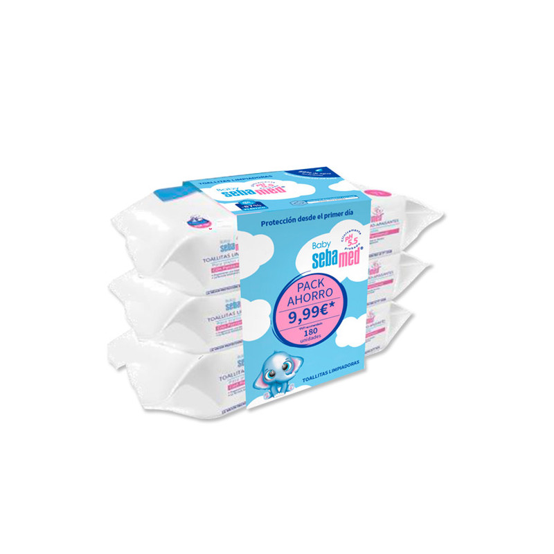 Sebamed Baby Toallitas Limpiadoras Triplo 3x60 Uds