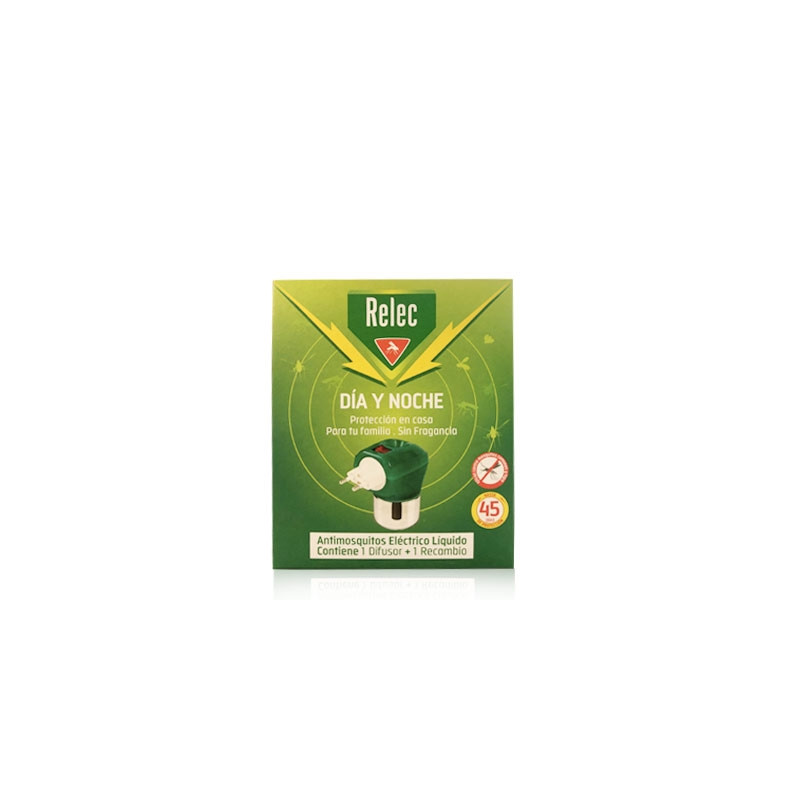 Relec Dia y Noche Dispositivo Antimosquitos Electrico + Recambio