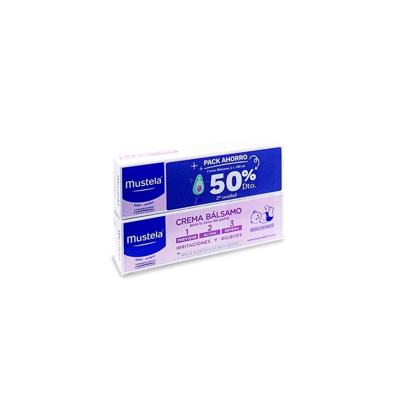 Mustela Crema Balsamo Pañal Duplo 2x100ml