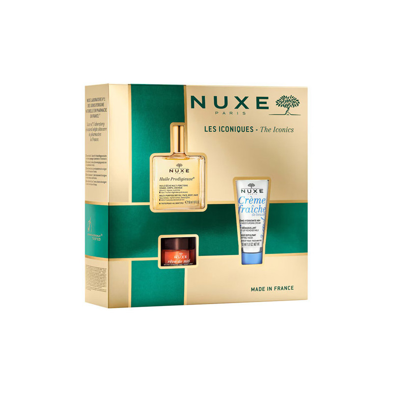 Nuxe Huile Prodigieuse Aceite 50ml +Crema 30ml +Balsamo 15g