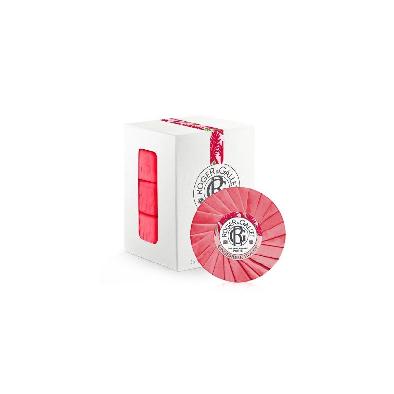 Roger Gallet Gingembre Rouge Jabon Perfumado Bienestar 3x100g
