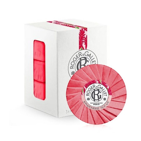 Roger Gallet Gingembre Rouge Jabon Perfumado Bienestar 3x100g