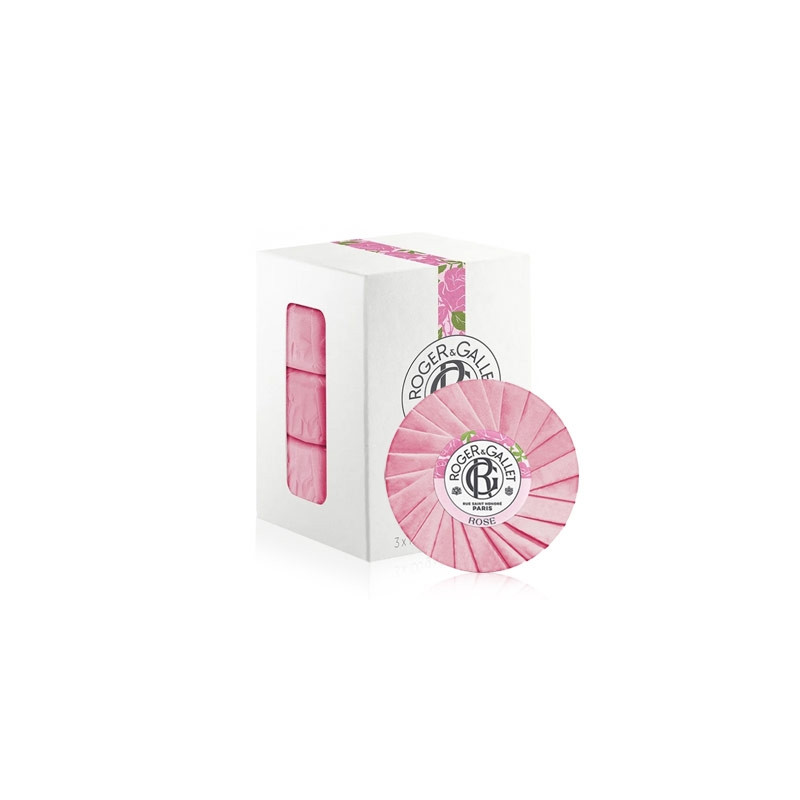 Roger Gallet Rose Jabon Perfumado Bienestar 3x100g