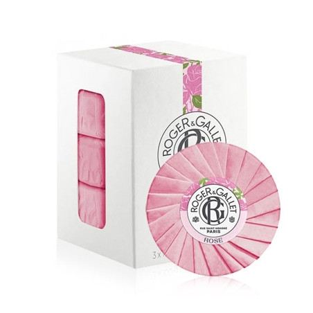 Roger Gallet Rose Jabon Perfumado Bienestar 3x100g