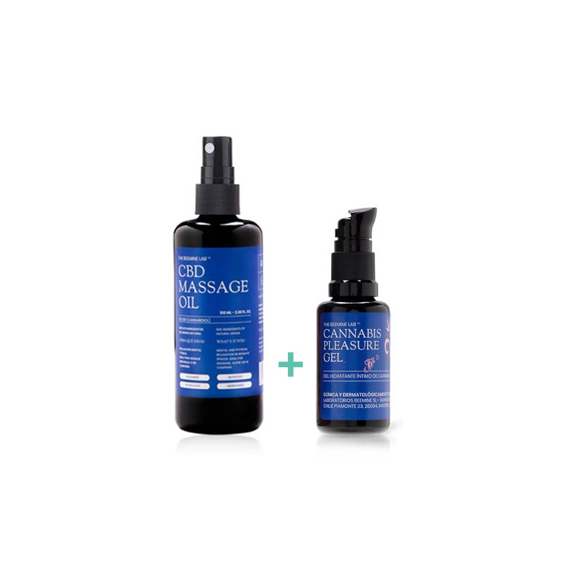 Beemine Gel Intimo Cannabis 30ml + Aceite de Masaje CBD 100ml