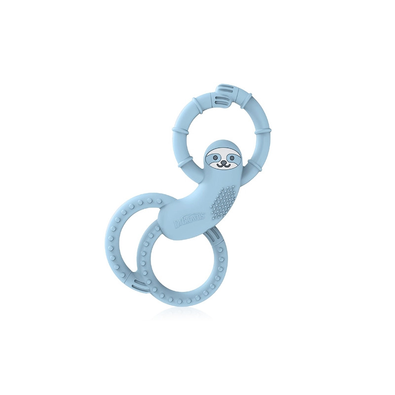 Dr Browns Flexees Mordedor Silicona Perezoso Azul 3M+ 1 Ud