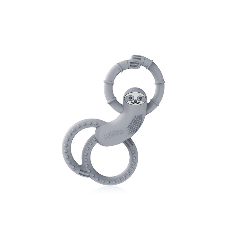 Dr Browns Flexees Mordedor Silicona Perezoso Gris 3M+ 1 Ud