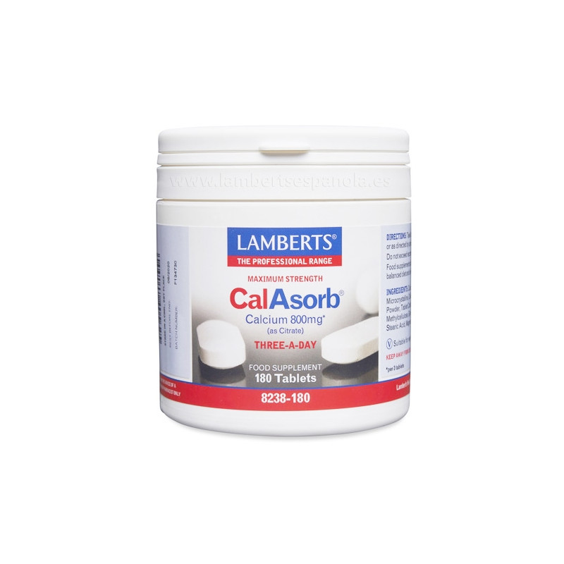 Lamberts Cal Absorb Citrato Calcio 800mg 180 Comprimidos