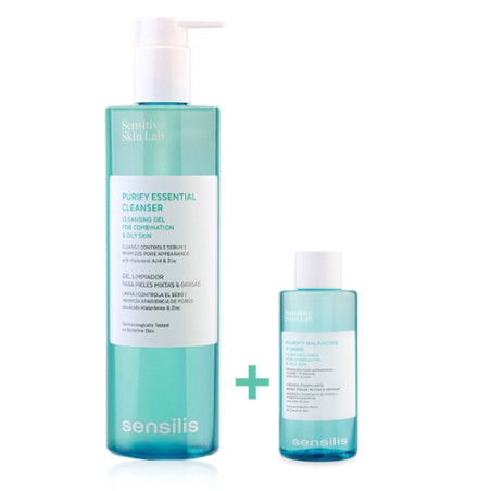Sensilis Purify Essential Gel Limpiador P/Mixta-Grasa 400ml+100ml