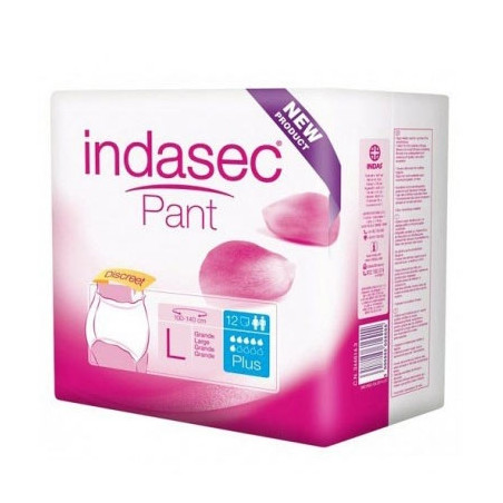 Indasec Pant Plus Unisex T/Gde 12Uds