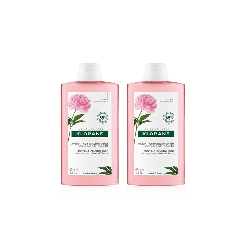 Klorane Champu Calmante al Extracto de Peonia Duplo 2x400ml