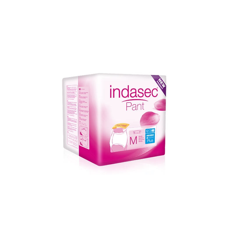 Indasec Pant Plus Unisex T/Med 12Uds