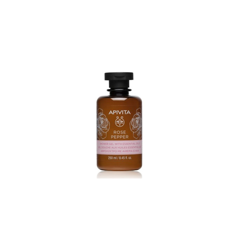 Apivita Rose Pepper Gel de Baño con Aceites Esenciales 250ml