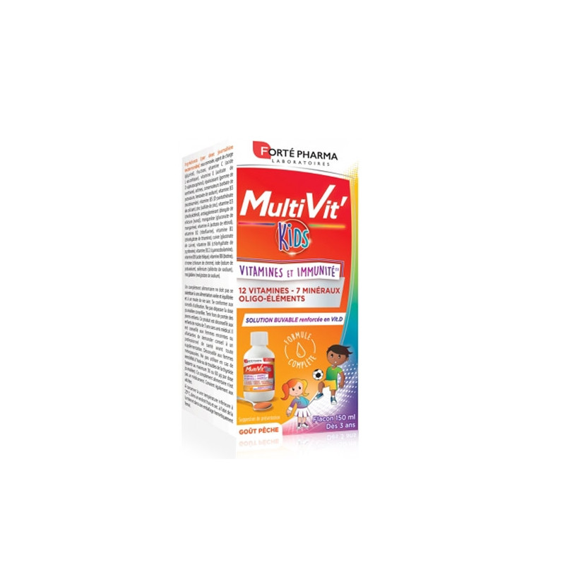 Forte Pharma Multivit Kids Jarabe Sabor Melocoton 150ml