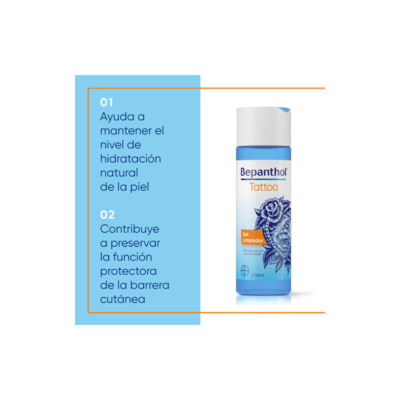 Bepanthol Tattoo Gel Limpiador 200ml