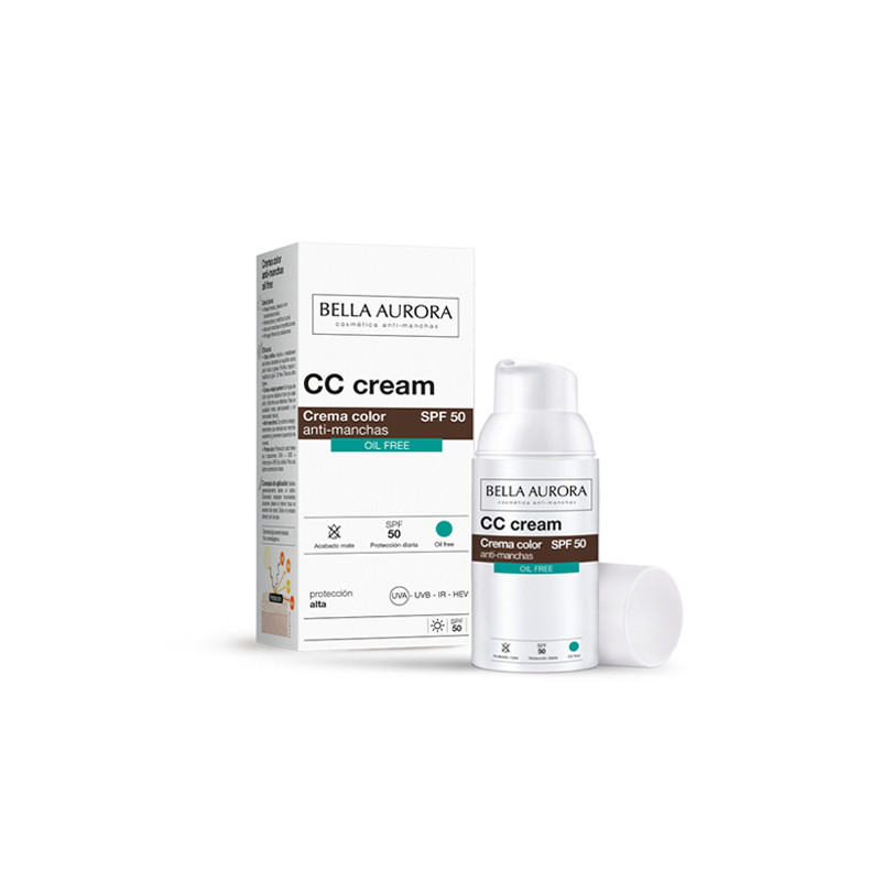 Bella Aurora Crema Color Anti-Manchas Oil-Free Spf50+ 50ml