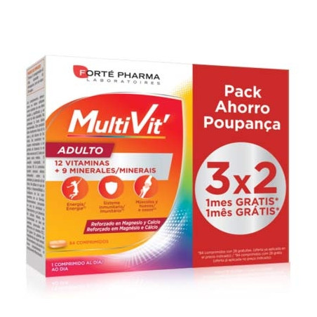 Forte Pharma Multivit Energy Adulto 84 Comprimidos