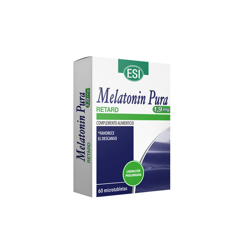 ESI Melatonin Pura 1,9mg Retard Liberacion Prolongada 60 Comp