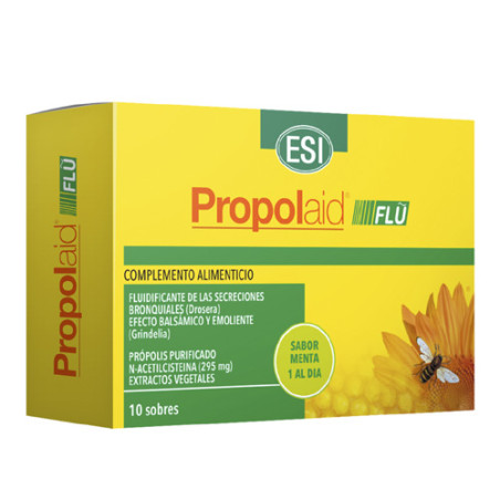 ESI Propolaid Flu Fluidificante Sabor Menta 10 Sobres