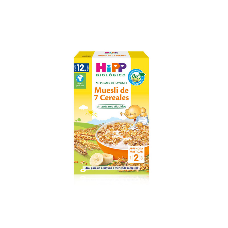 Hipp mi Primer Desayuno Muesli de 7 Cereales 200gr