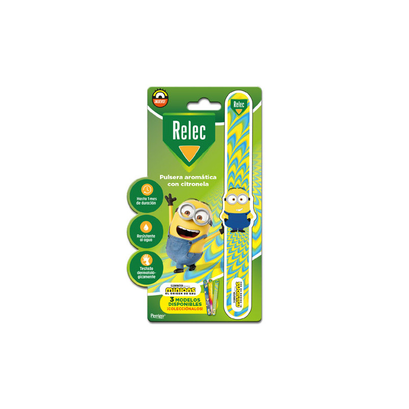 Relec Pulsera Aromatica Citronela Minions Amarilla 1 Ud