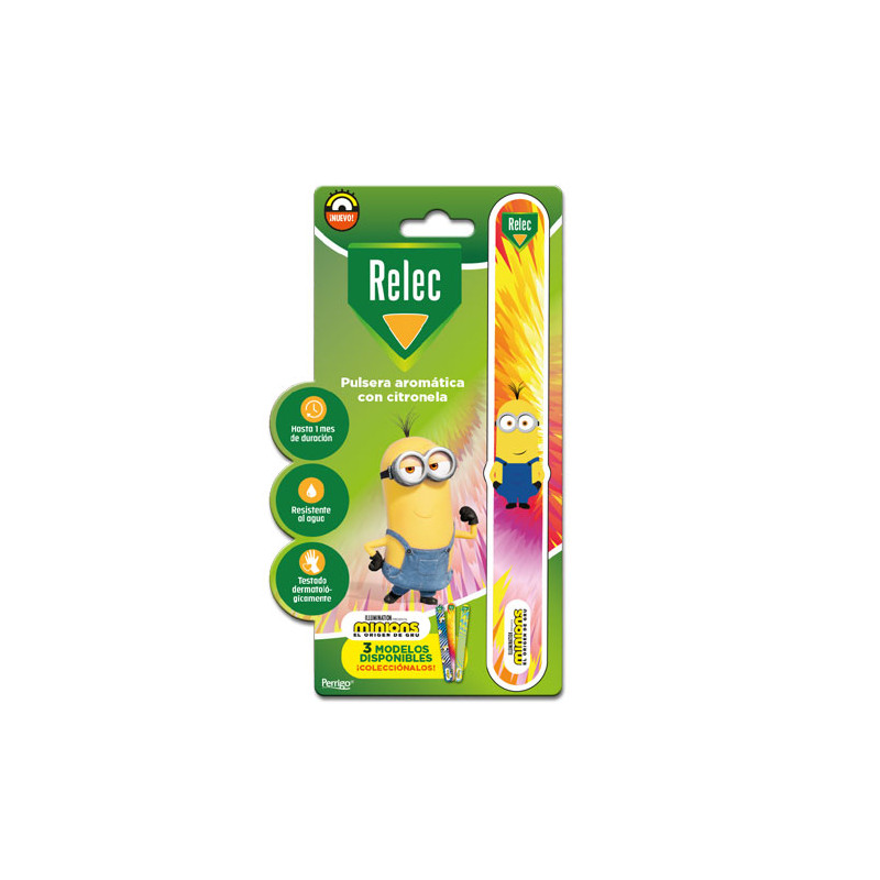 Relec Pulsera Aromatica Citronela Minions Rosa 1 Ud