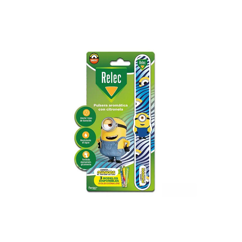 Relec Pulsera Aromatica Citronela Minions Azul 1 Ud