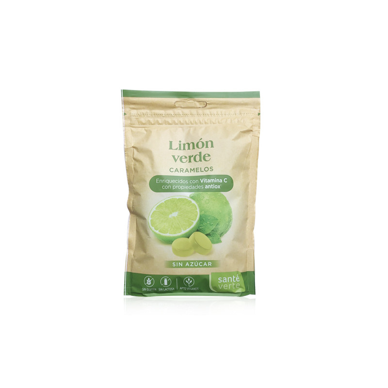 Sante Verte Caramelos Limon Verde sin Azucar Bolsa 60gr