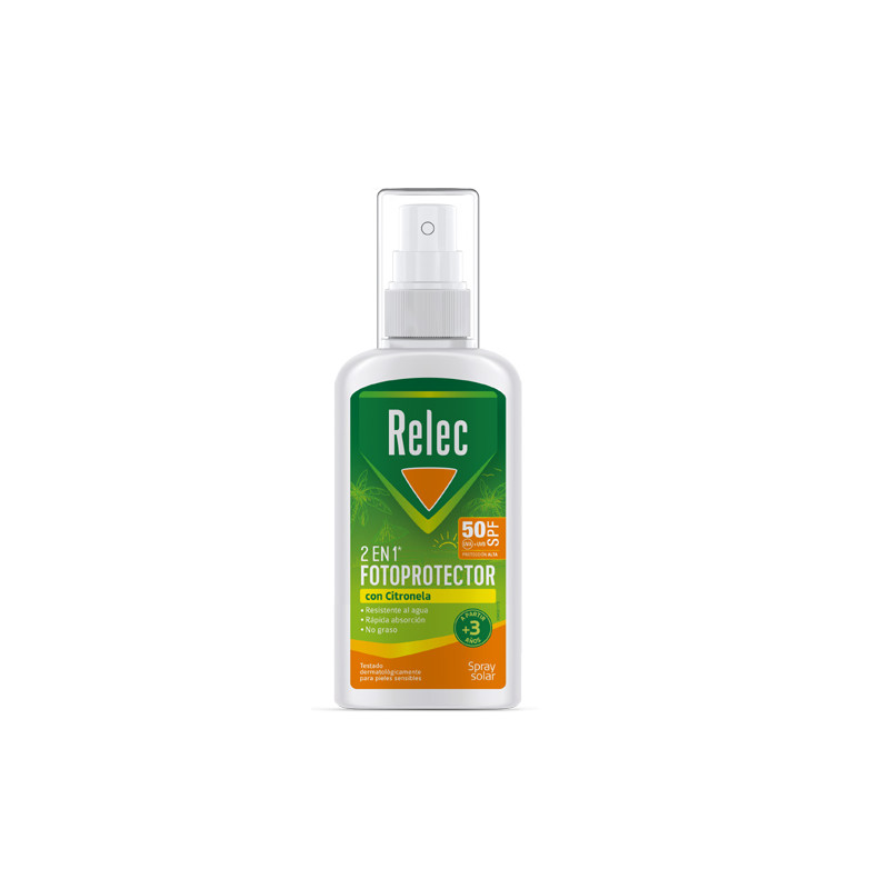Relec Fotoprotector con Citronela Spf50 Spray 100ml
