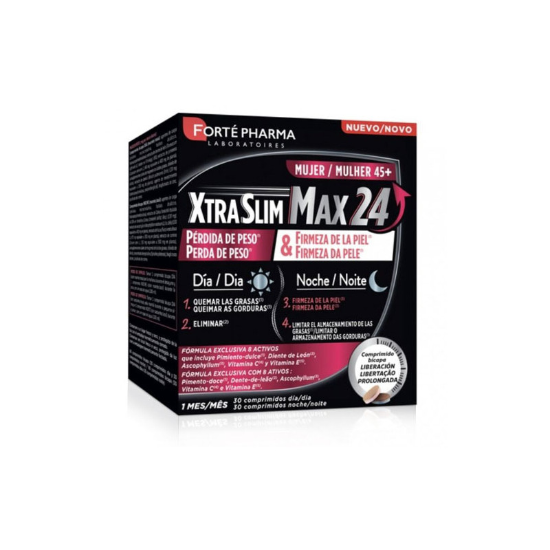 Forte Pharma Xtraslim Max 24 Mujer 45+ 30 Comp Dia +30 Comp Noche