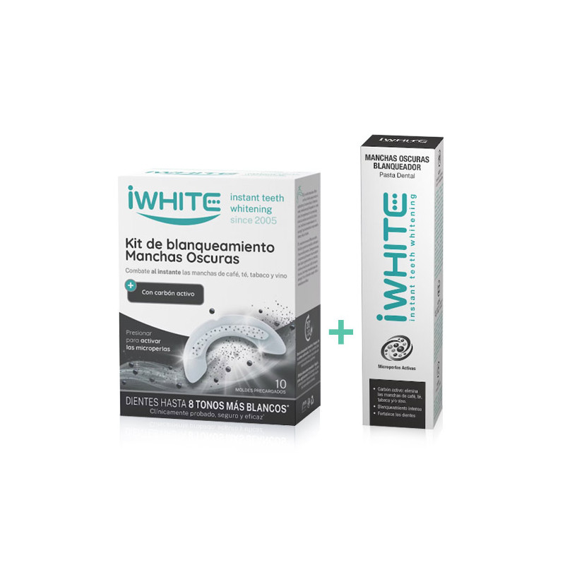 Iwhite Kit Blanqueamiento Manchas Oscuras 10 Moldes + Pasta 75ml